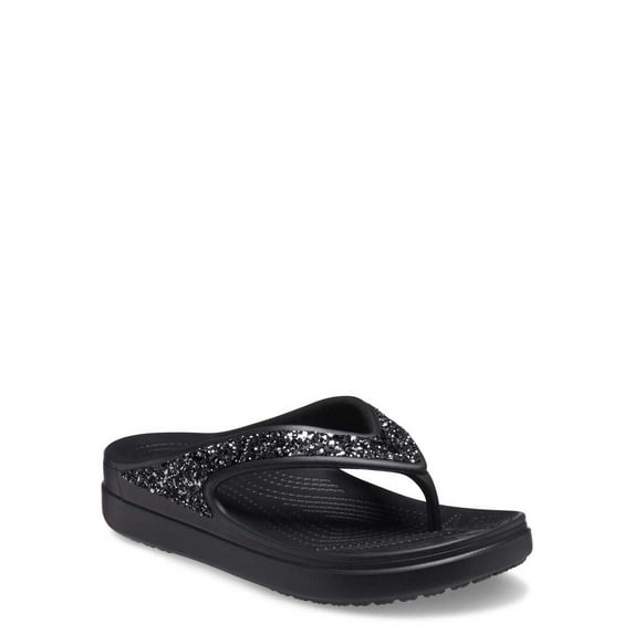 Crocs Women's Sloane Glitter Flip Sandals