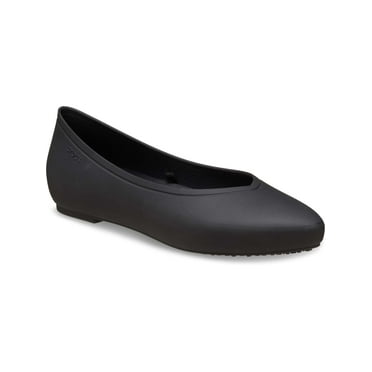 Crocs at Work On the Clock Slip Resistant Flat Shoes