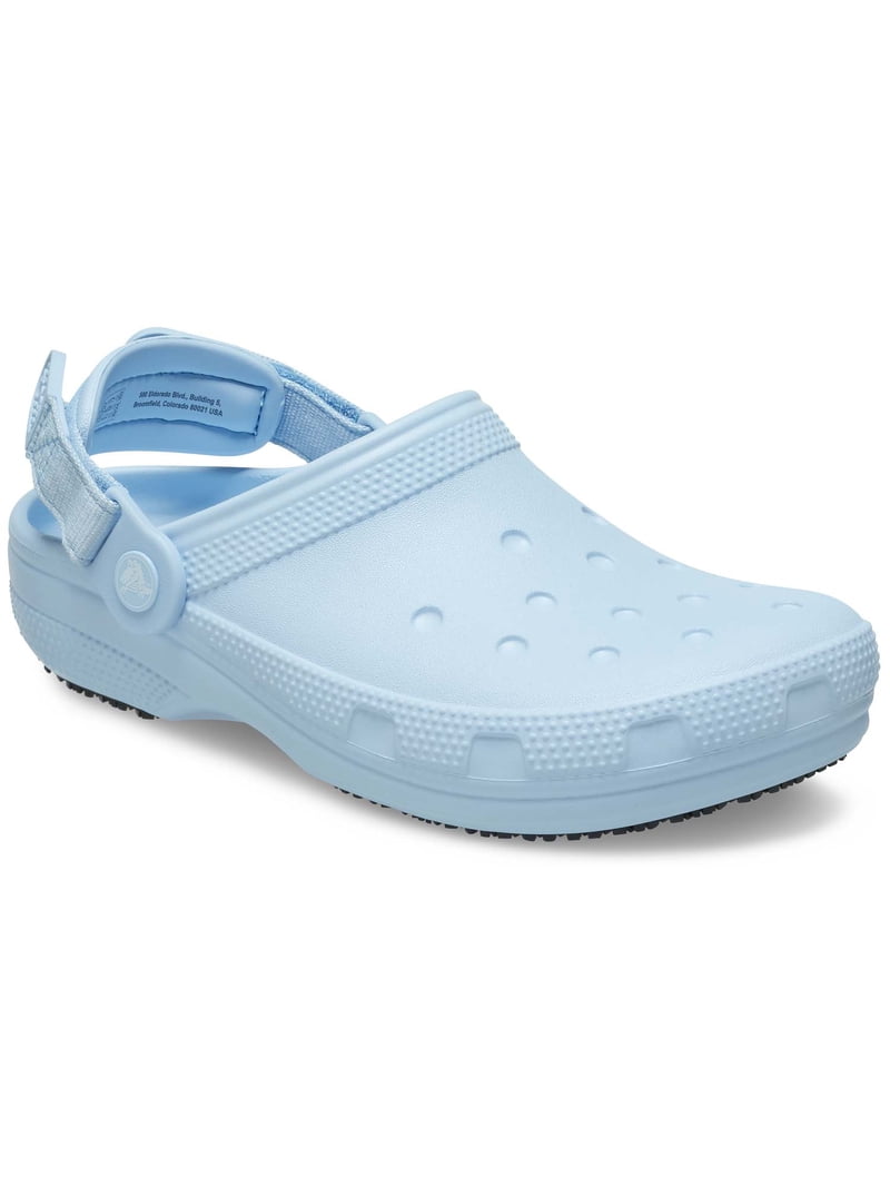 みずいろ Crocs at Work Unisex Classic Slip Resistant Work Clog - Walmart.com
