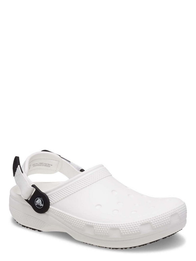 ハンドワークコットンフィレレース　ホワイトフリークロス Crocs at Work Unisex Classic Slip Resistant Work Clog - Walmart.com