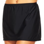Croft & Barrow Black Tummy Slimmer Skirtini Skirt Bottom Swimwear Plus Size 26W