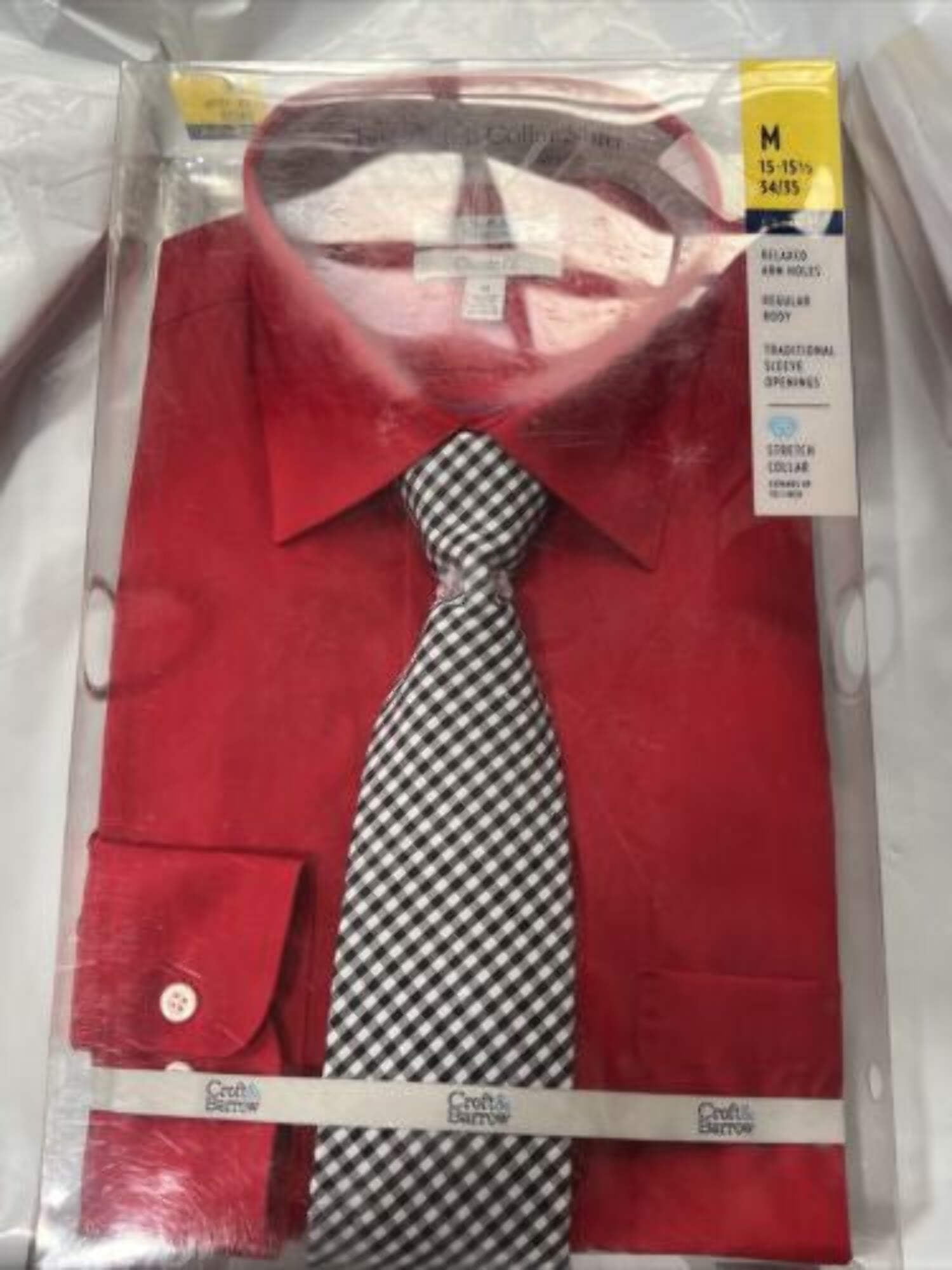 croft and barrow shirt and tie set