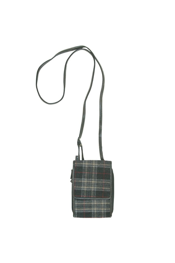 Plaid Organizer Crossbody