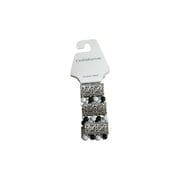 Croft & Barrow White, Black and Silver Stretch Bracelet