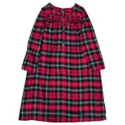 Croft & Barrow Womens Long Sleeve Red & Green Plaid Nightgown Night Gown X-Large