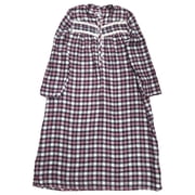 Croft & Barrow Womens Long Sleeve Red Plaid Nightgown Night Gown 1X