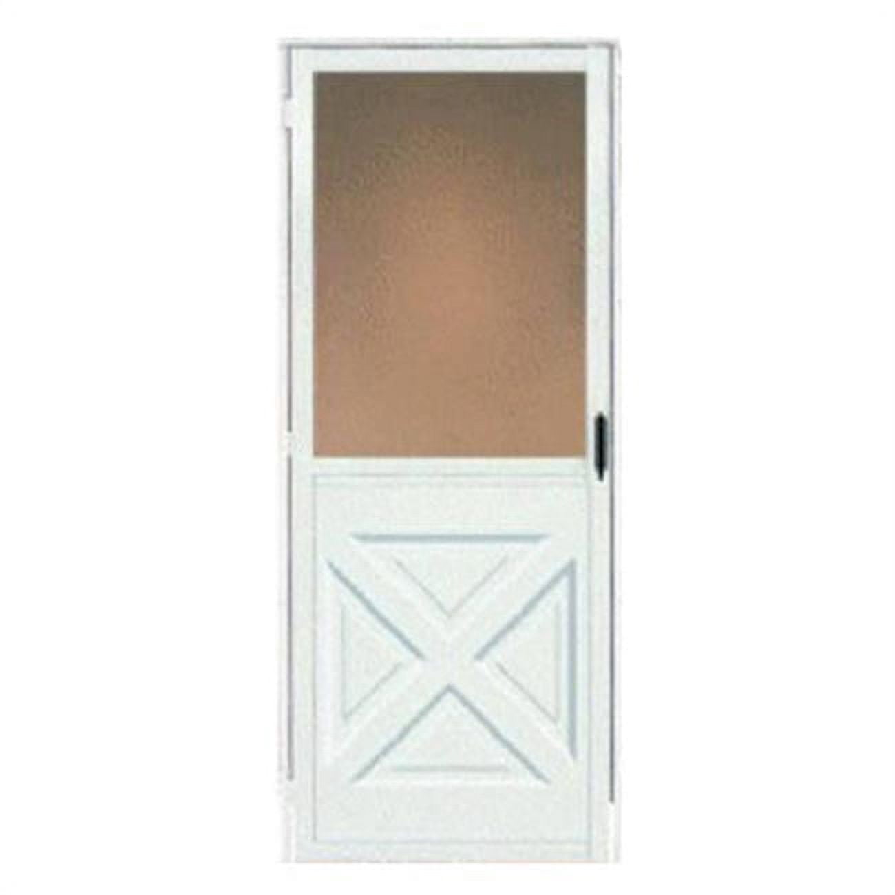 Aluminum Crossbuck Storm Doors