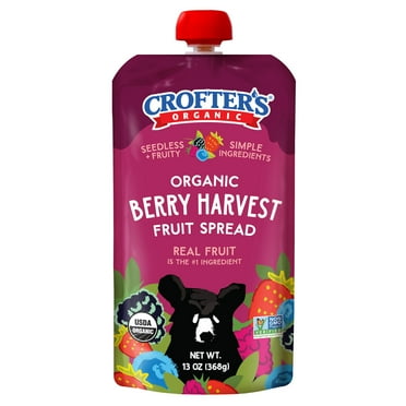 Crofter's Organic Berry Harvest Fruit Spread Squeeze, 13 oz