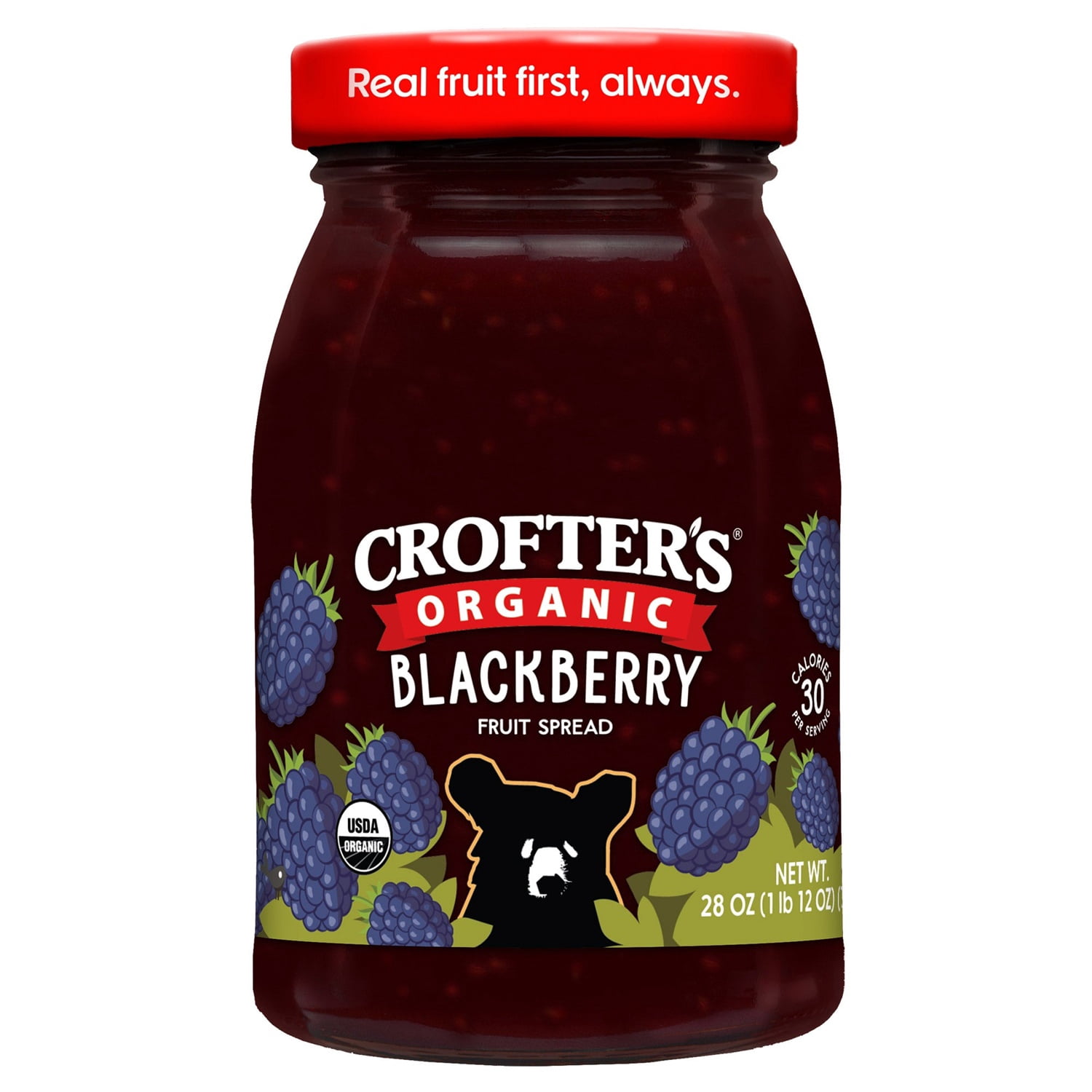 Crofter's Organic Blackberry Fruit Spread, 28 Ounce