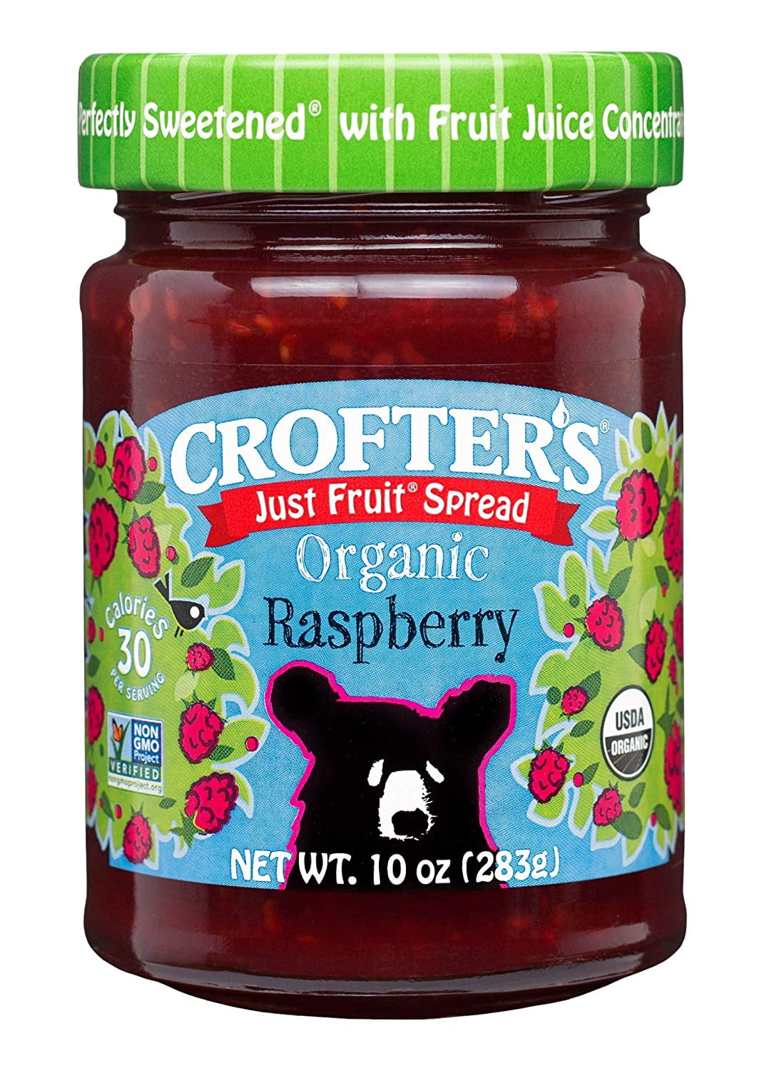 Crofter's, Organic Raspberry Fruit Spread, 10 oz Pack of 6