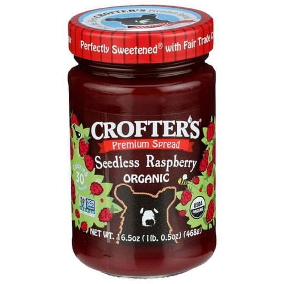 Crofter's Organic Raspberry Premium Spread 16.5 oz Pack of 3