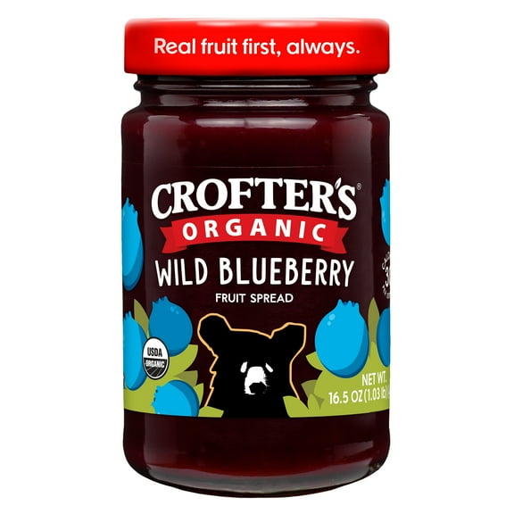 Crofter’s Organic Wild Blueberry Premium Fruit Spread, 16.5 oz