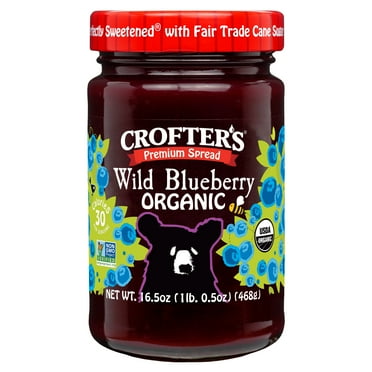 Crofter’s Organic Wild Blueberry Premium Fruit Spread, 16.5 oz