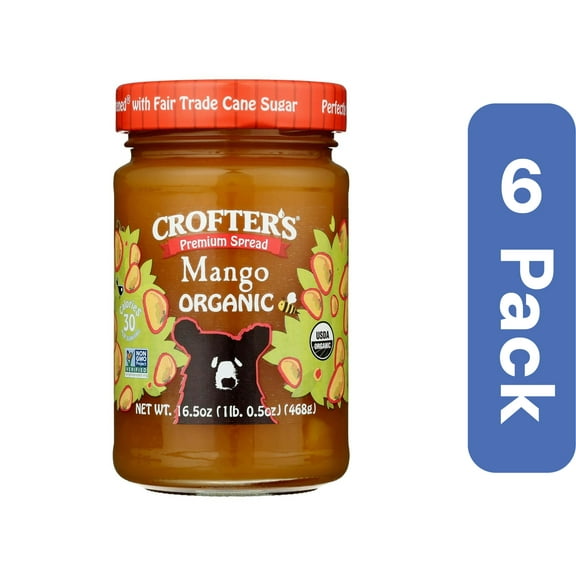 Crofters Fruit Spread Mango Premium 16.5 oz (Pack Of 6)
