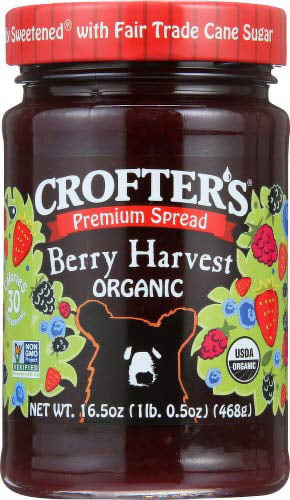 Crofters Organic Berry Harvest Premium Spread, 16.5 oz (Pack of 6 ...