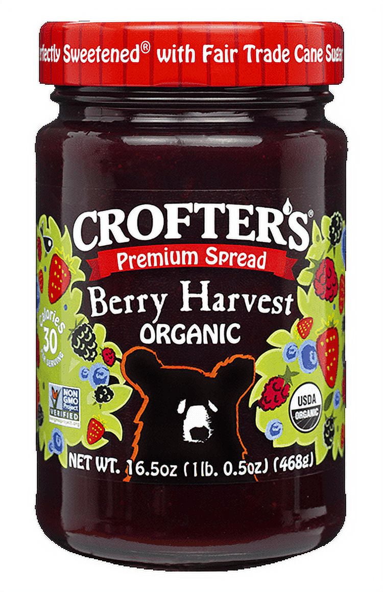 Crofters Organic Premium Harvest Berry Spread, 16.5 Ounce -- 6 per case.