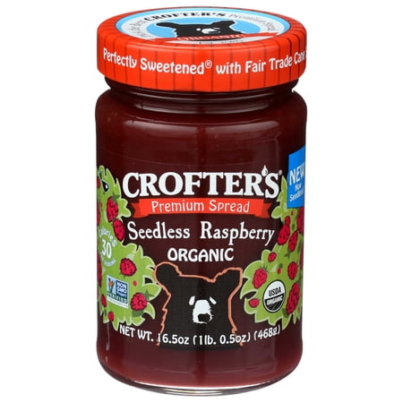 Crofters Organic Raspberry Conserve, 16.5 Ounce -- 6 per case.
