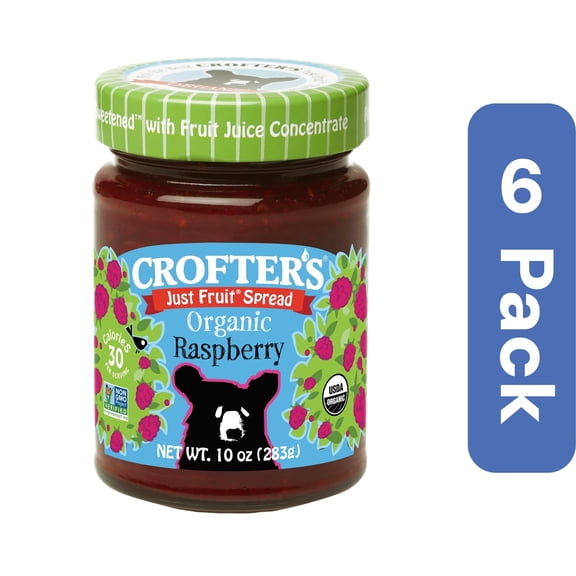 Crofters Organic Raspberry Fruit Spread 10 oz (Pack Of 6)