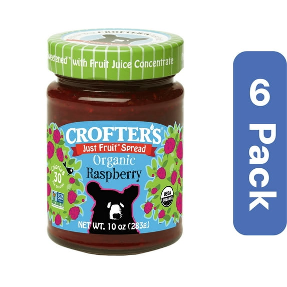 Crofters Organic Raspberry Fruit Spread 10 oz (Pack Of 6)