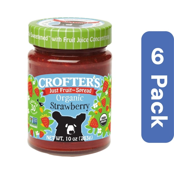 Crofters Organic Strawberry Fruit Spread 10 oz (Pack Of 6)