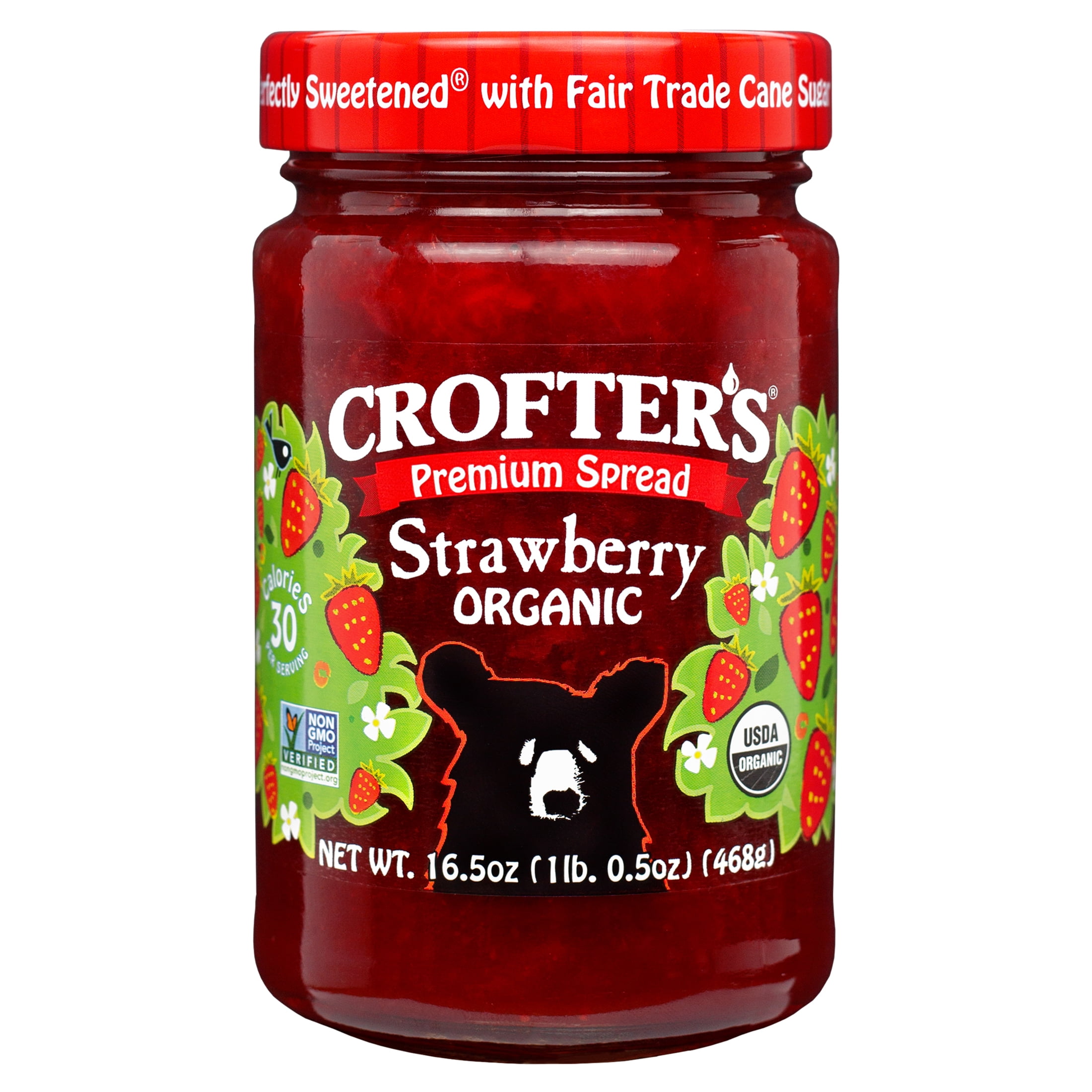 Crofters Organic Strawberry Premium Fruit Spread, 16.5 oz