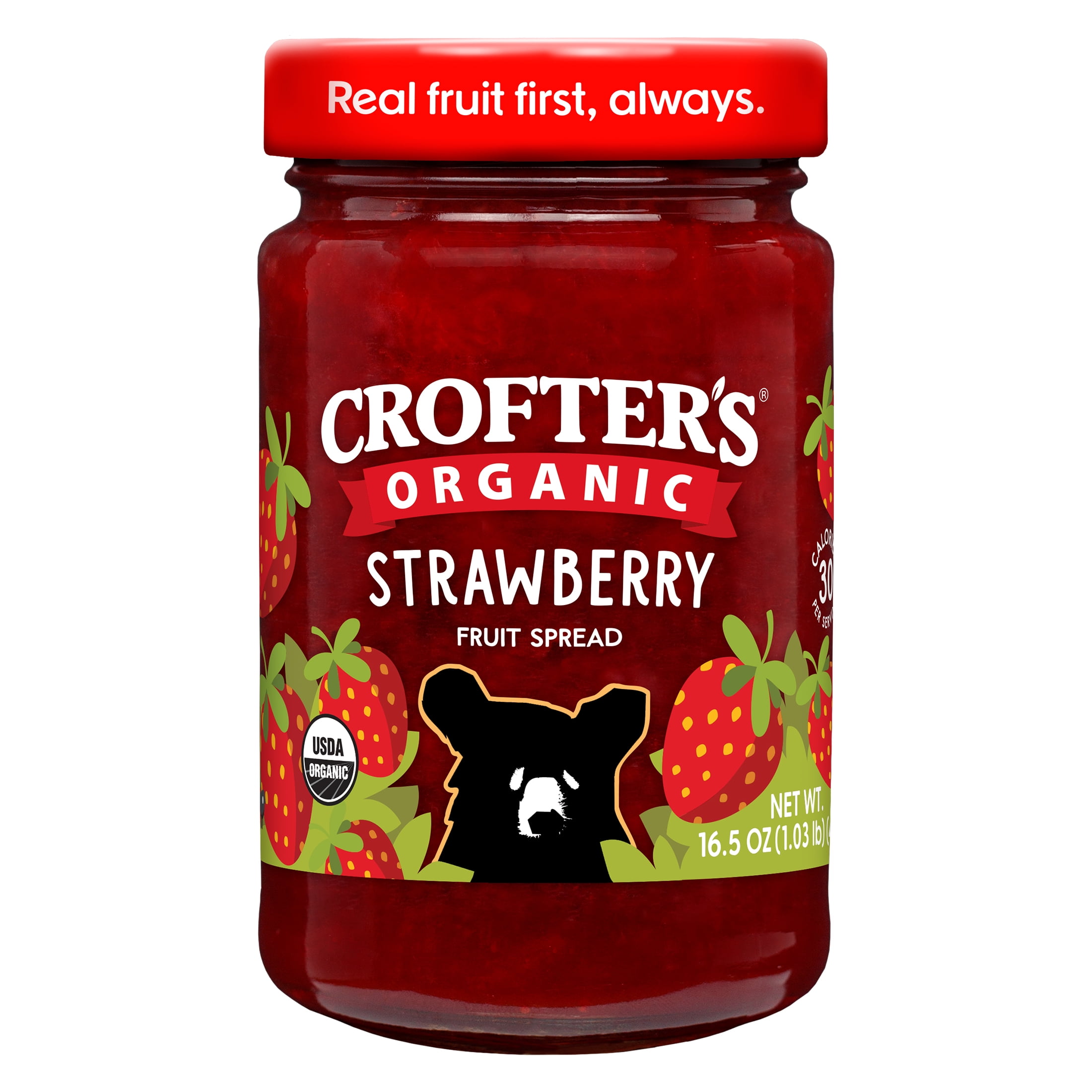 Crofters Organic Strawberry Premium Fruit Spread, 16.5 oz