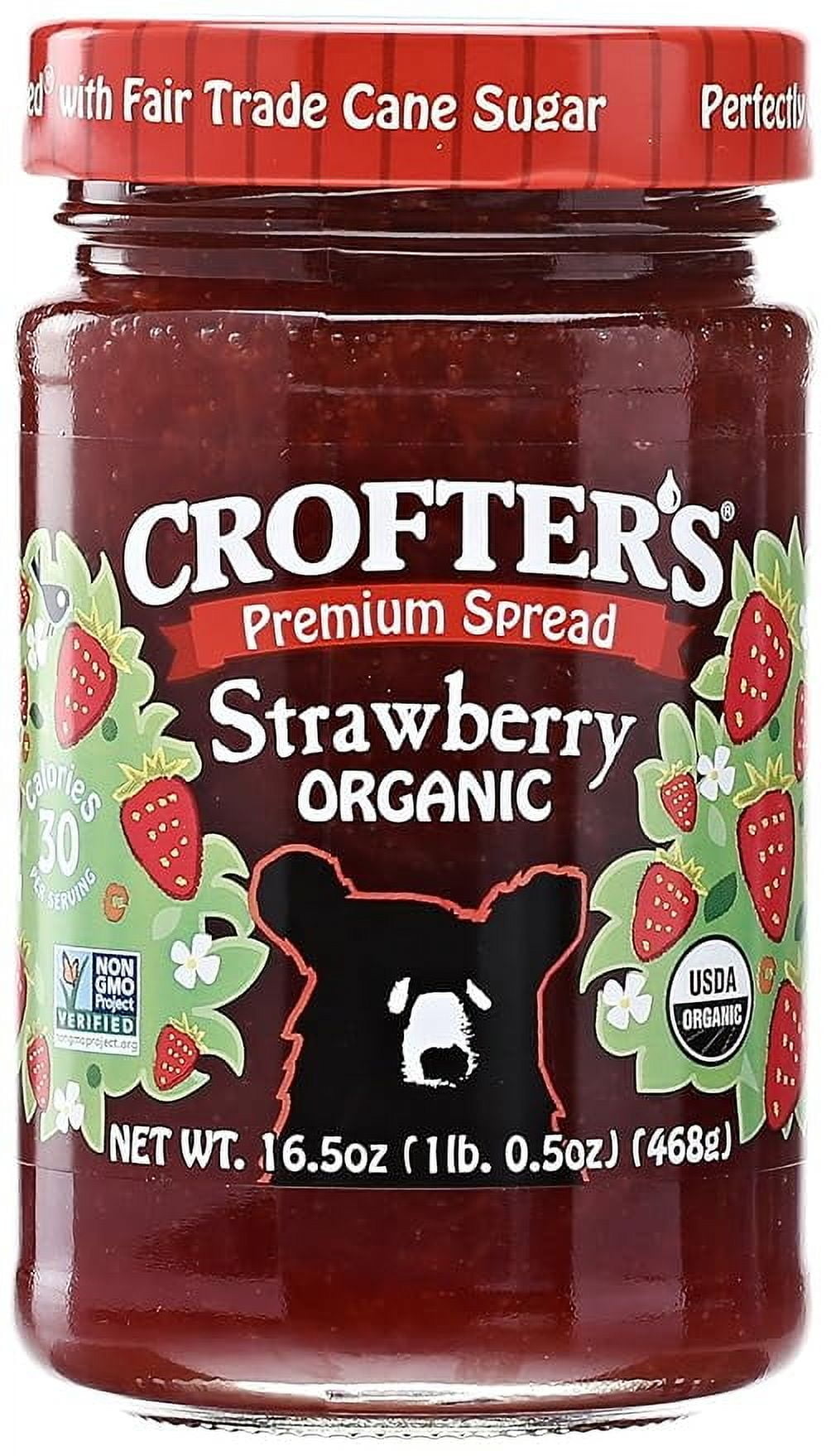 Crofters Organic Strawberry Premium Spread, 16.5 oz(Packaging May Vary)