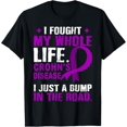 thumbnail image 1 of Crohn's Disease Awareness Purple Ribbon Support Family T-Shirt, 1 of 4