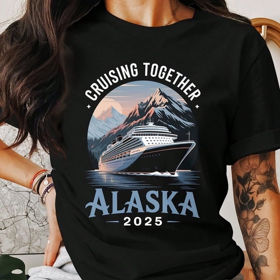 Croisière En Alaska En Télécharget Numérique, Croisière Ensemble, Uvenir De Vances 2025, Oeuvre De Voyage En Famille, Graphique De Montagne Pittoresque, Fichier Instantané