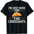 thumbnail image 1 of Croissant Chocolate Sandwiches Breakfast Bread Funny Creative Graphic T-Shirt, 1 of 3