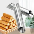 thumbnail image 1 of Croissant Mold Baking Tube, Stainless Steel Slanted Danish Roller, Pastry Forming Tool, Kitchen Baking Accessory, Durable Metal Cookware, Topliu, 1 of 8