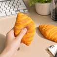 thumbnail image 1 of Croissant Shaped Slow Rising Squishy Toy, Soft Squeeze Stress Relief Fidget Toy for Desktop Office Decor, 1 of 9
