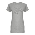 thumbnail image 1 of Croissant Shaped T-Shirt Women -Image by Shutterstock, Female Small, 1 of 2