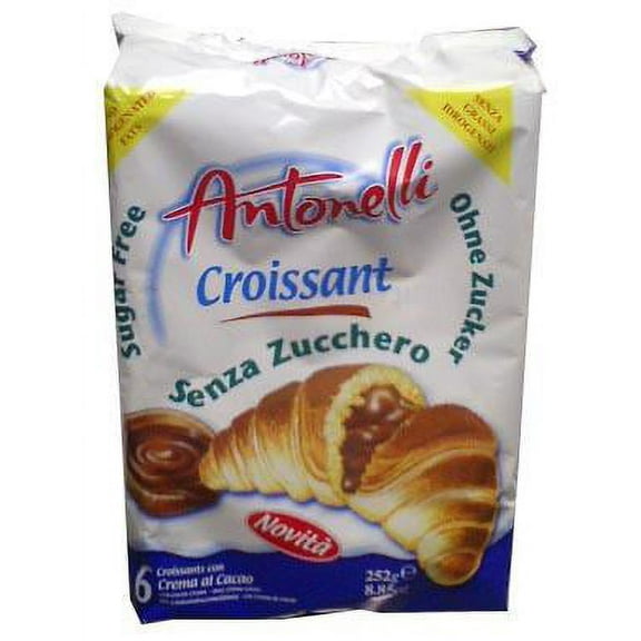 Croissants Sugar Free, Cocoa (Antonelli), 6pc (8.85oz)