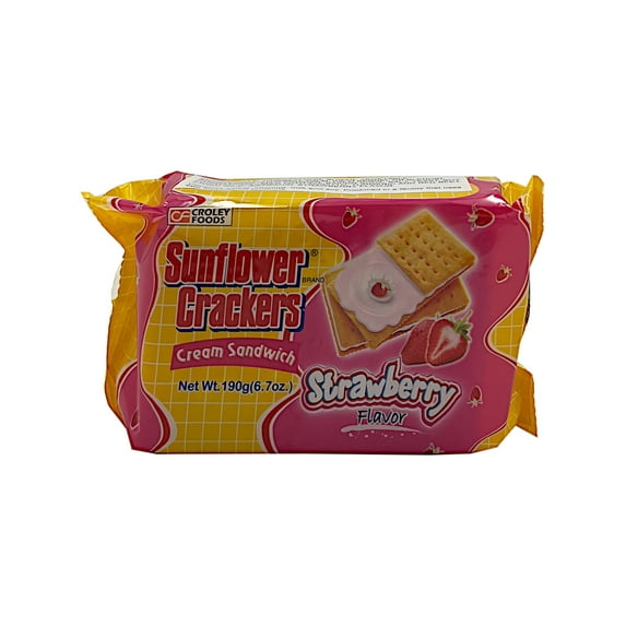 Croley Sunflower Crackers Strawberry Handy Pack, Pack of 7