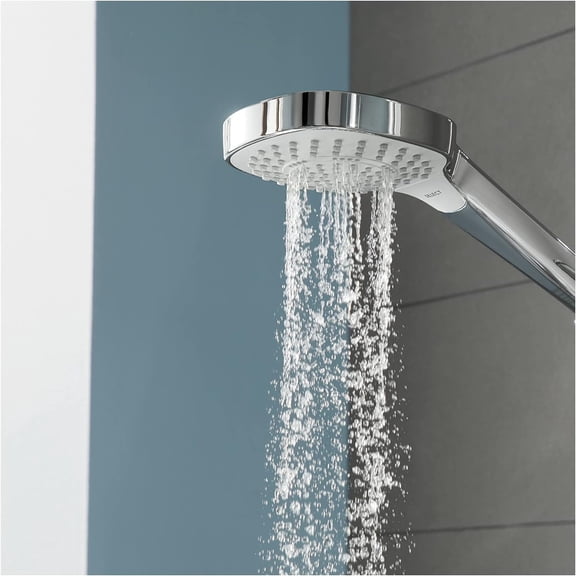 Croma Select S Low Flow 4-inch Handheld Shower Head - Modern 3 SoftRain, IntenseRain, Pulsating Massage