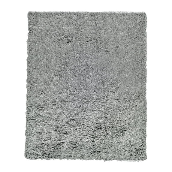 Cromwell Luxurious Shag Rug, 3in Thick, Cool Gray, 7ft x 10ft Area Rug