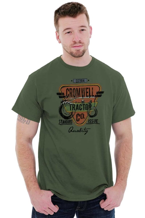 Cromwell Tractor Co. Farmer Life Men's Graphic T Shirt Tees Brisco Brands L