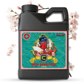 Cronk Nutrients Bud Booster - Best Budding Fertilizer for Maximum Blooms - Hydroponic Nutrients for The Bloom Phase - Balanced pH Formula - Suitable for Soil, Soilless, and Hydroponic Systems, 500mL