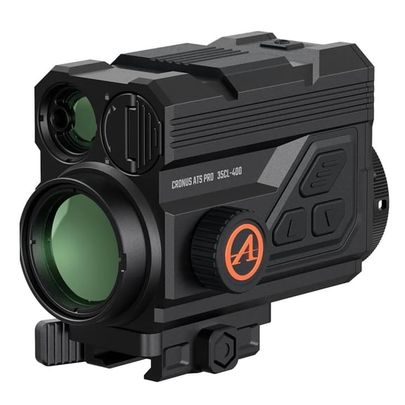 Athlon Cronus ATS PRO 35CL-400 Thermal Clip-On with LRF, 9.5x Magnification, 1,950-Yard Detection, 7 Color Palettes, OLED Display, Shot-Activated Recording (210142)