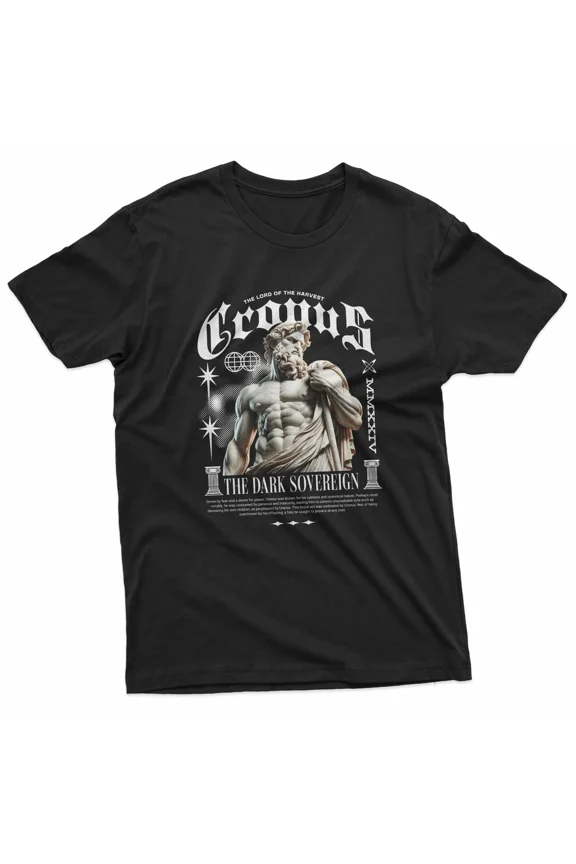 Cronus God Greek Sculpture Streetwear T-Shirt
