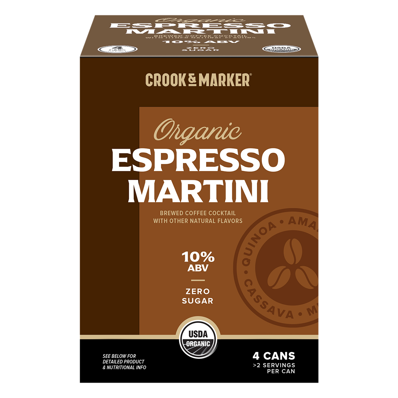 Crook & Marker Espresso Martini 4 Pack 11.5 oz Cans