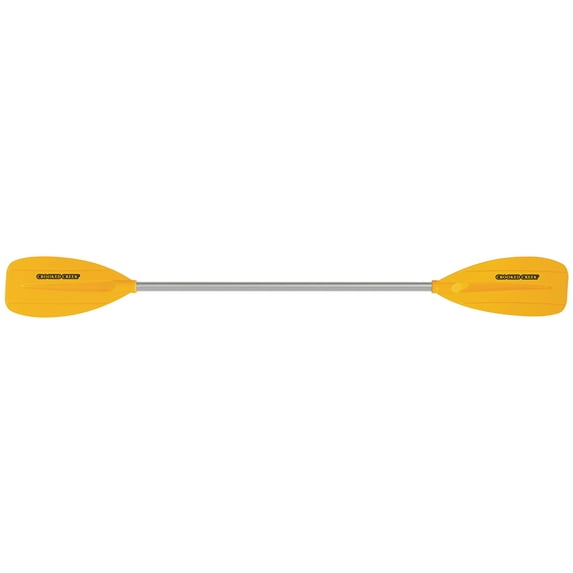Crooked Creek Lightweight Yellow 5' Youth Kayak Paddle, Aluminum Shaft, Durable Blade