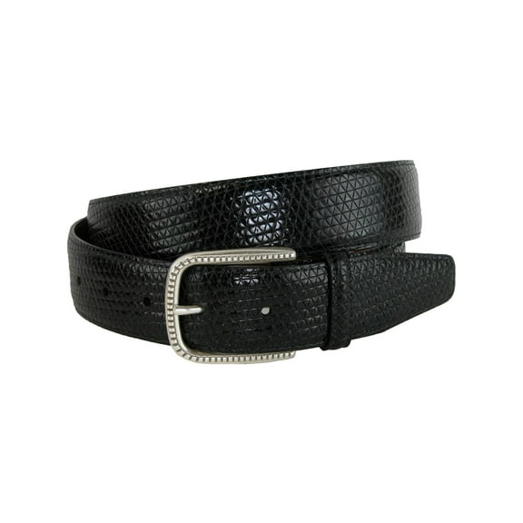 CrookhornDavis  Basic Lux Trial Tri-Town Calfskin Dress Belt (Men)