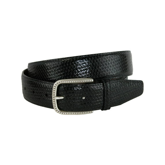CrookhornDavis Basic Lux Trial Tri-Town Calfskin Dress Belt (Men)