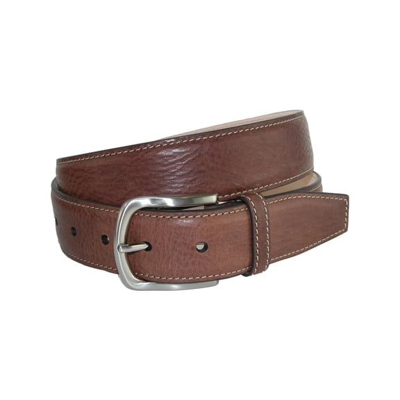 CrookhornDavis  Brescia Boxcalf Casual Belt with Contrast Stitch (Men)