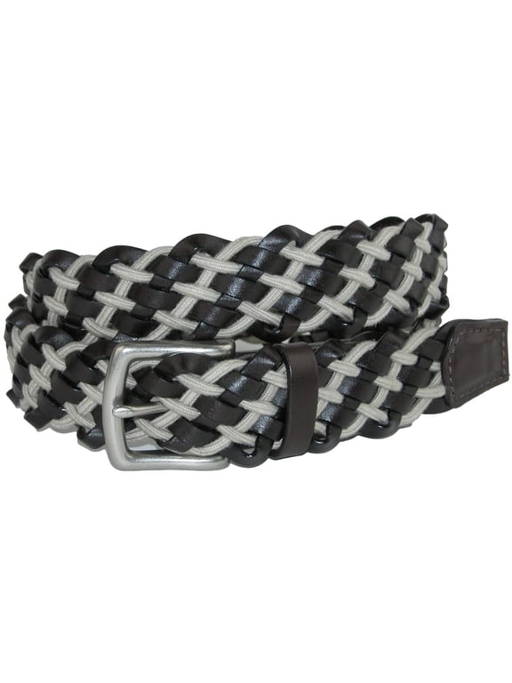 Como Leather and Cotton Cord Braided Belt (Men)