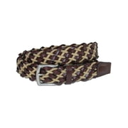 CrookhornDavis Como Leather and Cotton Cord Braided Belt Men