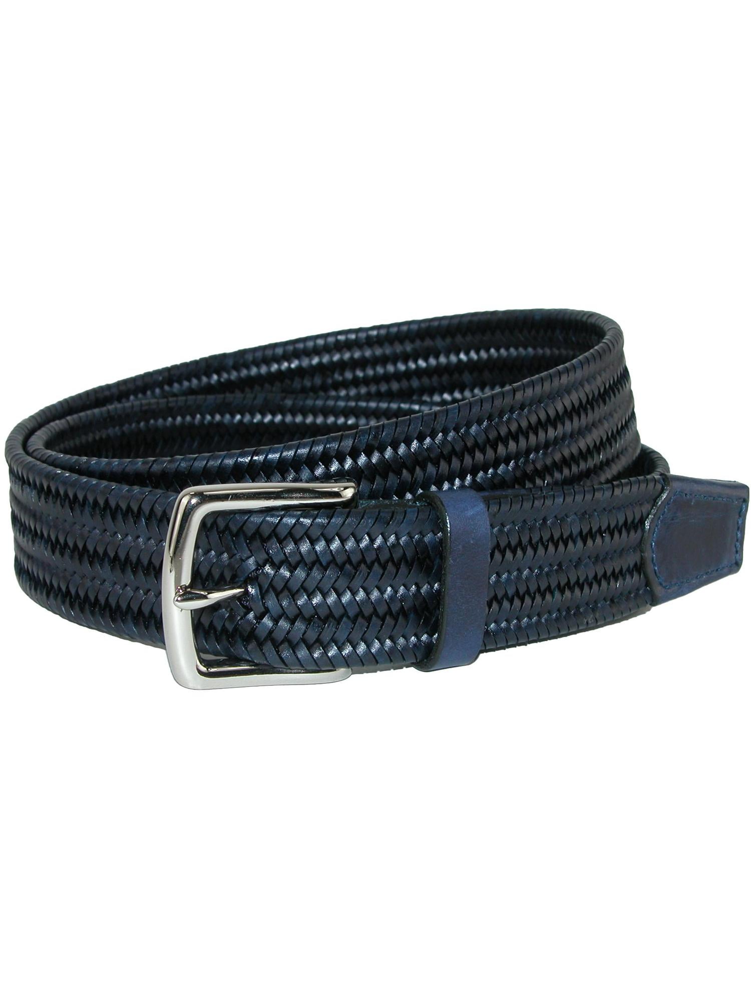 CrookhornDavis Daytona Braided Leather Stretch Belt (Men  display picture 2