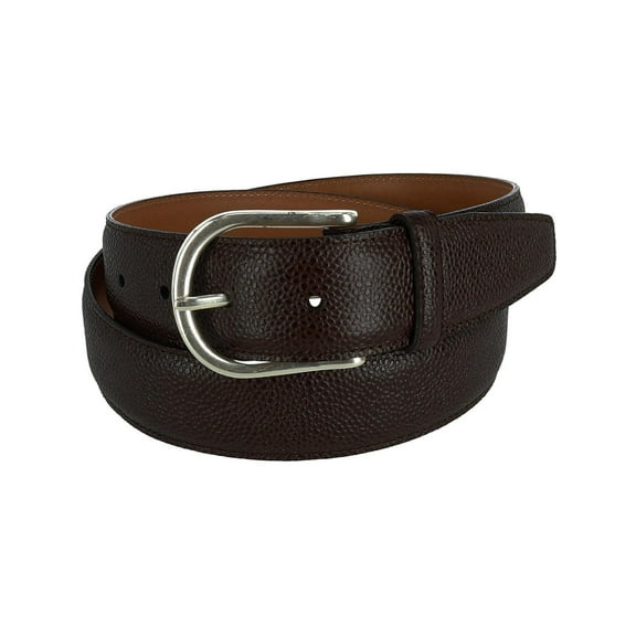 CrookhornDavis  Princeton Pebble Calfskin Leather Belt (Men)